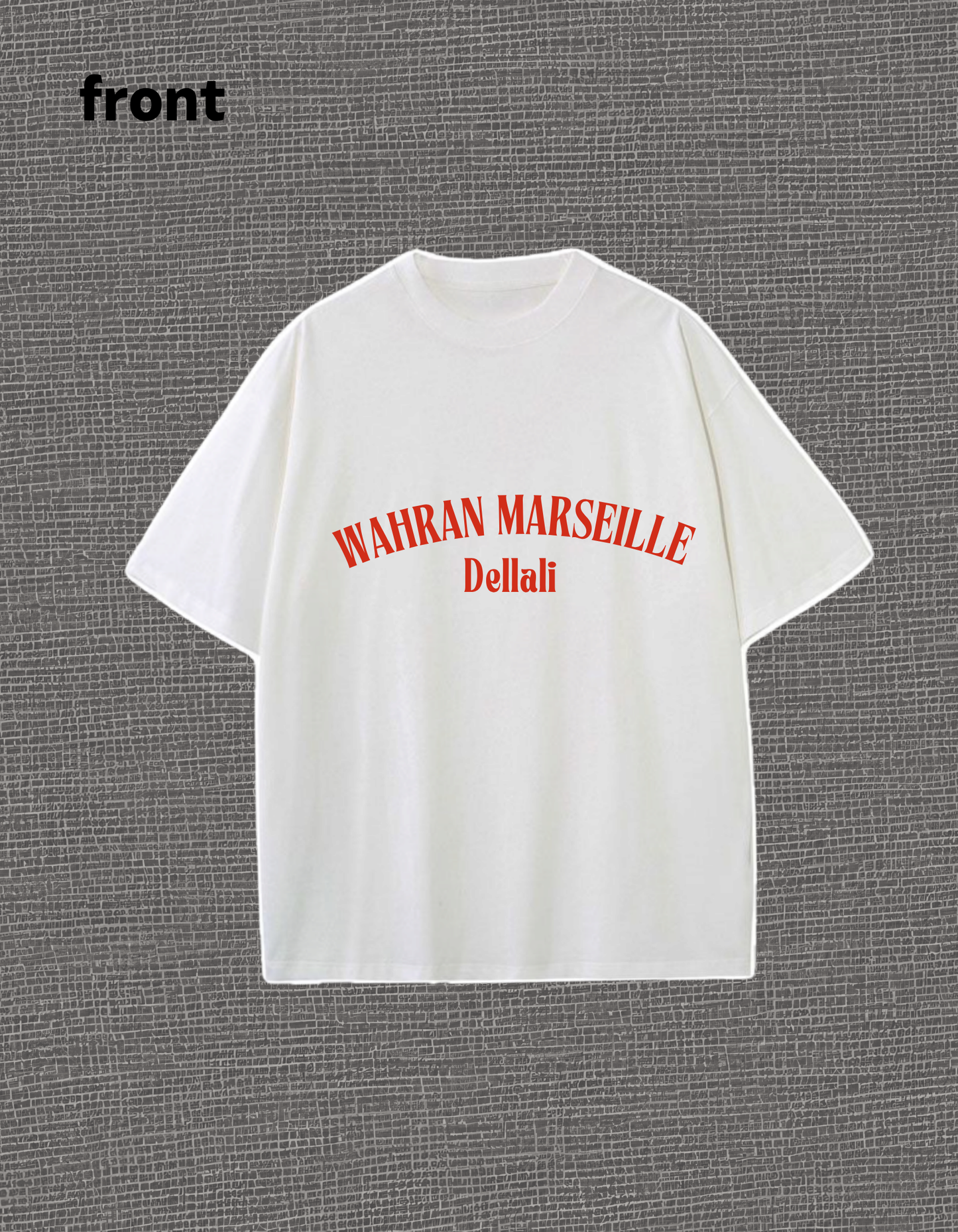 Wahran marseille Tshirtsimple black
